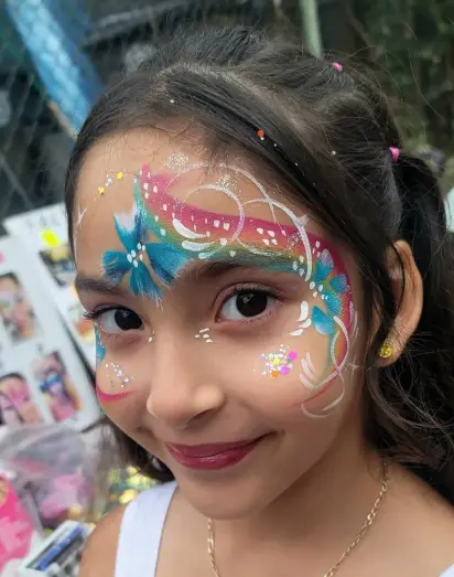 Unicorn face paint