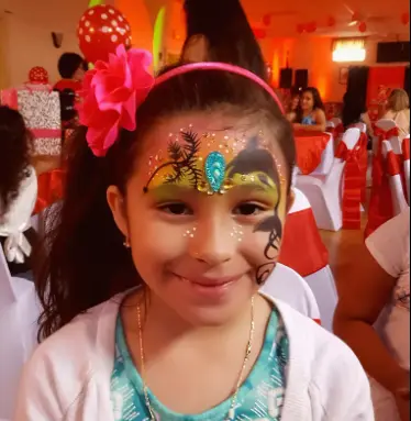 Floral face paint