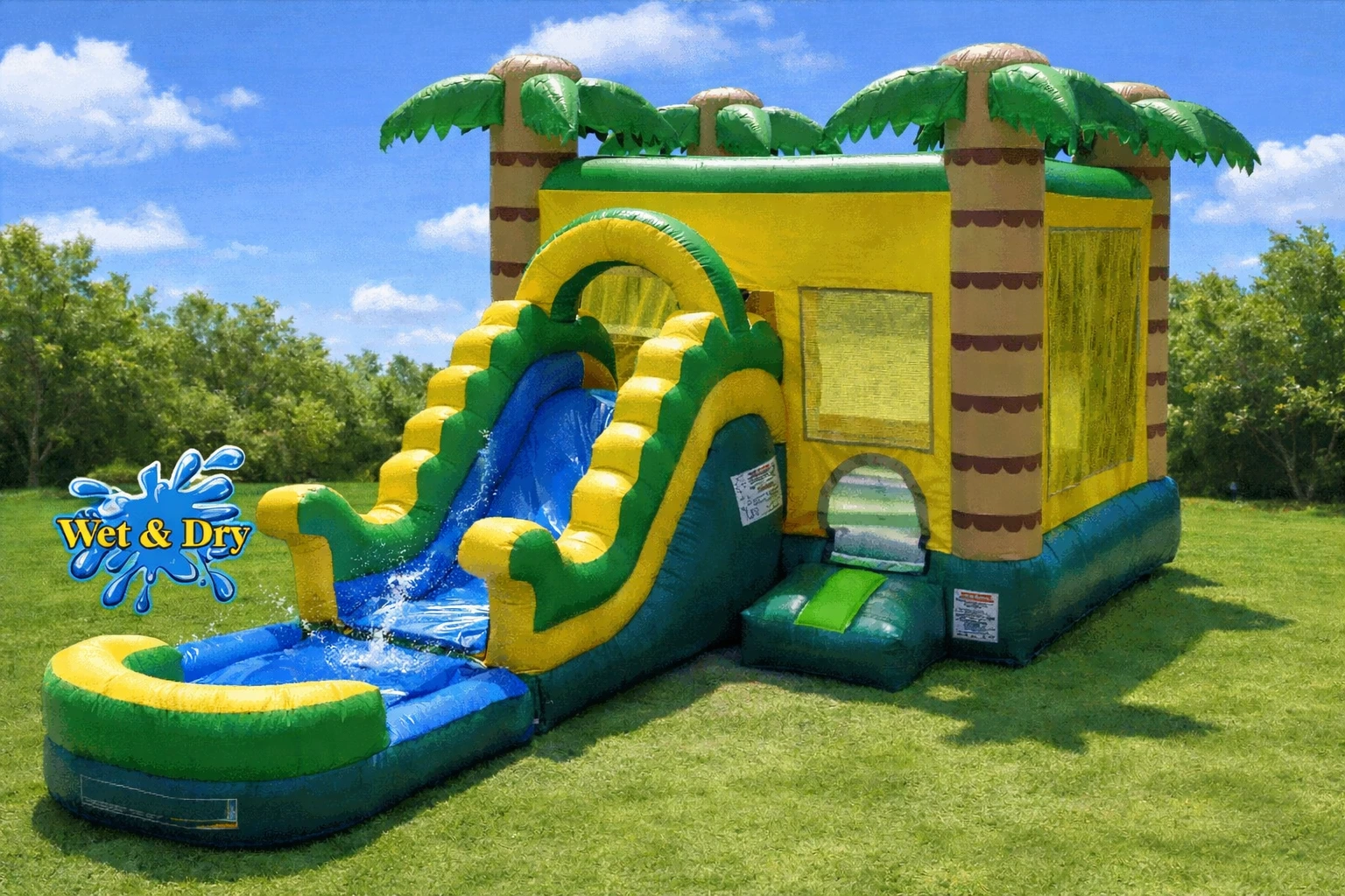 Combo wet dry slide in action